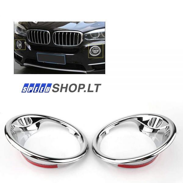 BMW X5 (F15) chromuota rūko žibintų apdaila